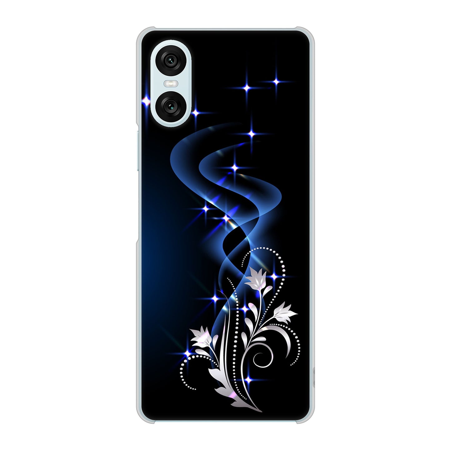 Xperia 10 VI SO-52E docomo 高画質仕上げ 背面印刷 ハードケース 【1278 華より昇る流れ】