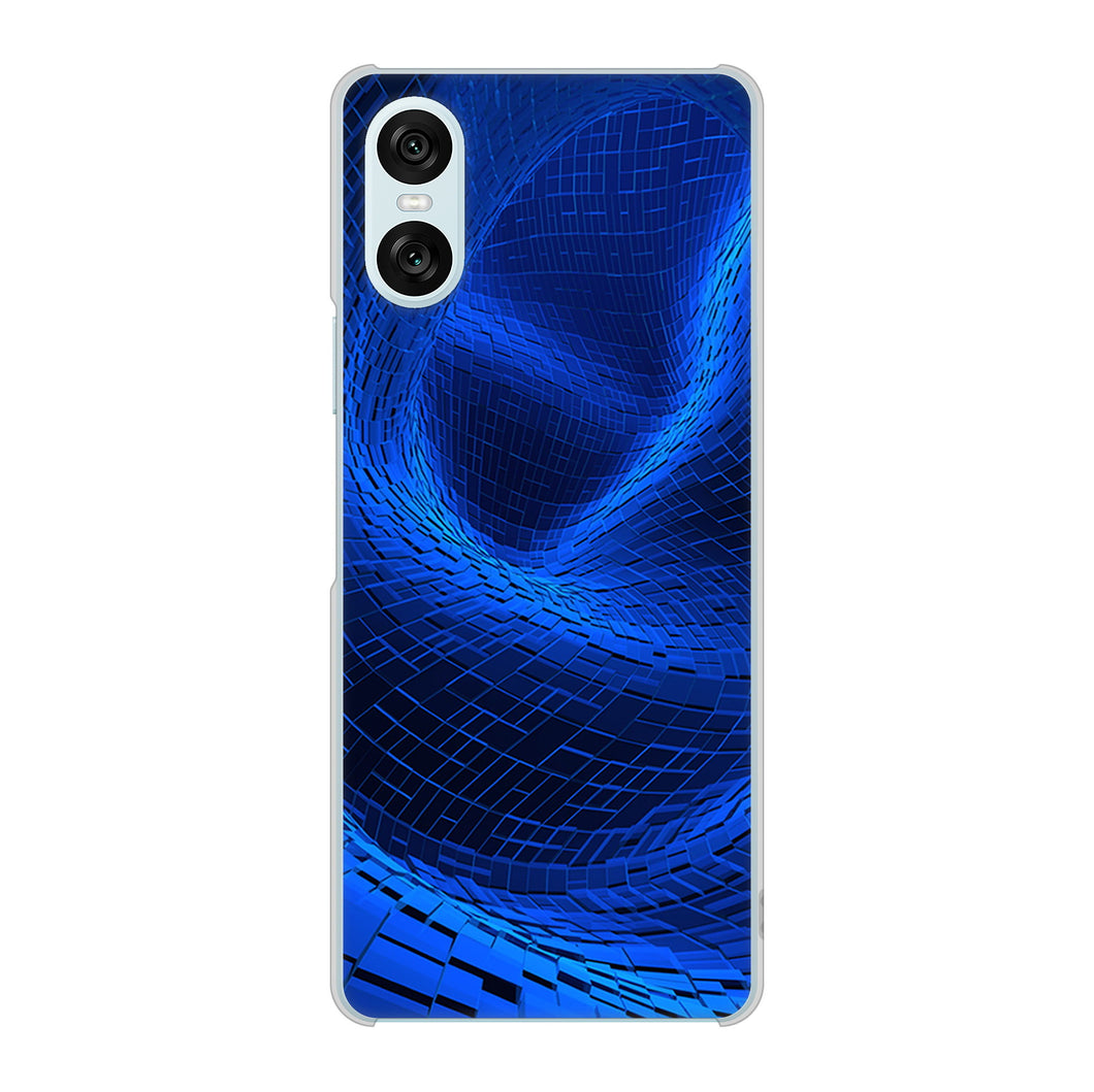 Xperia 10 VI SO-52E docomo 高画質仕上げ 背面印刷 ハードケース 【1302 ワープブルー】