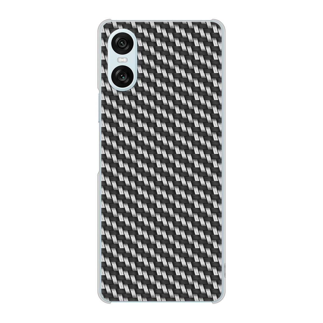 Xperia 10 VI SO-52E docomo 高画質仕上げ 背面印刷 ハードケースカーボン