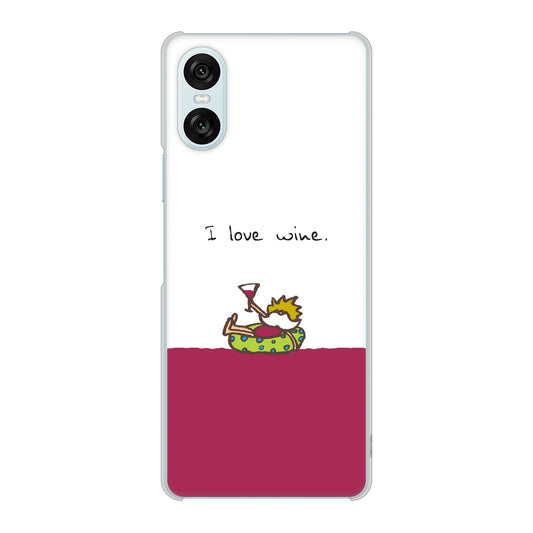 Xperia 10 VI SO-52E docomo 高画質仕上げ 背面印刷 ハードケース 【IA811 ワインの神様】