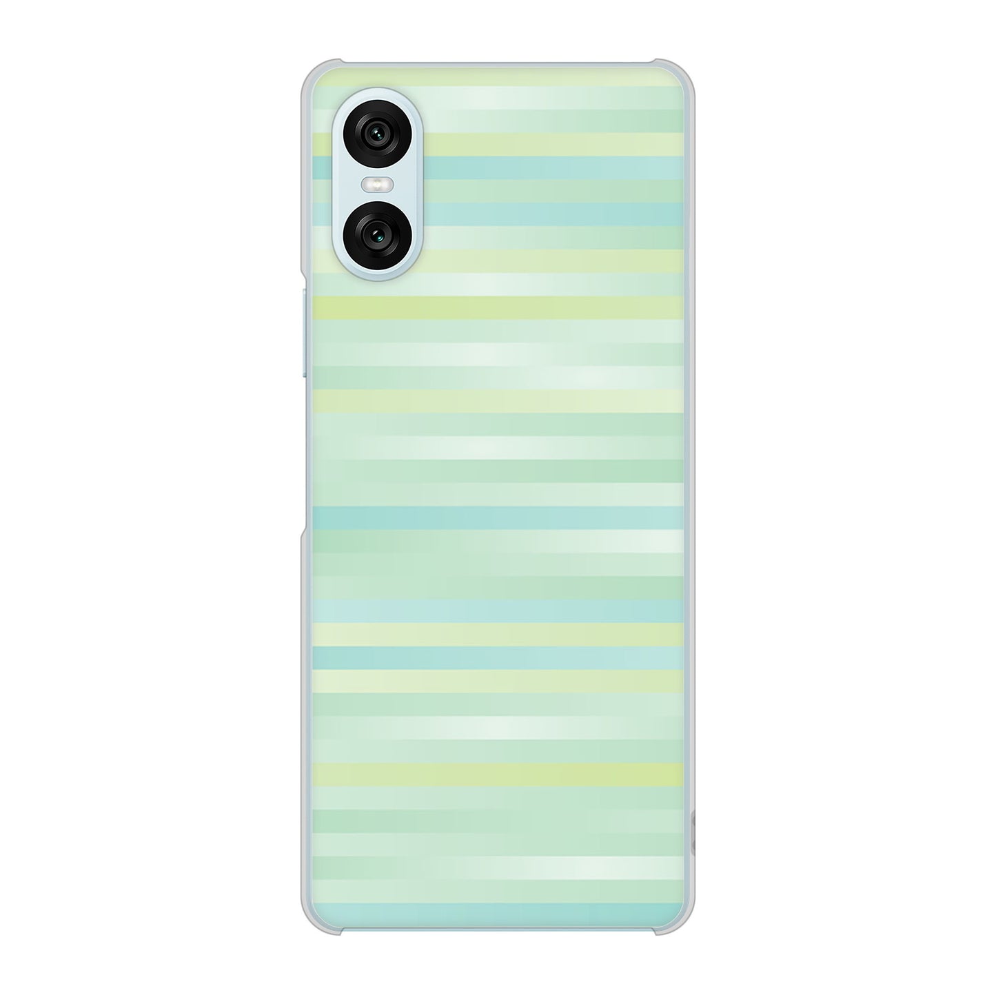 Xperia 10 VI SO-52E docomo 高画質仕上げ 背面印刷 ハードケースグラデーションボーダー