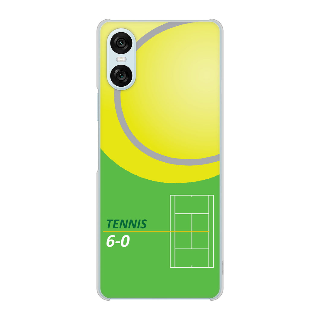 Xperia 10 VI SO-52E docomo 高画質仕上げ 背面印刷 ハードケース 【IB920 TENNIS】
