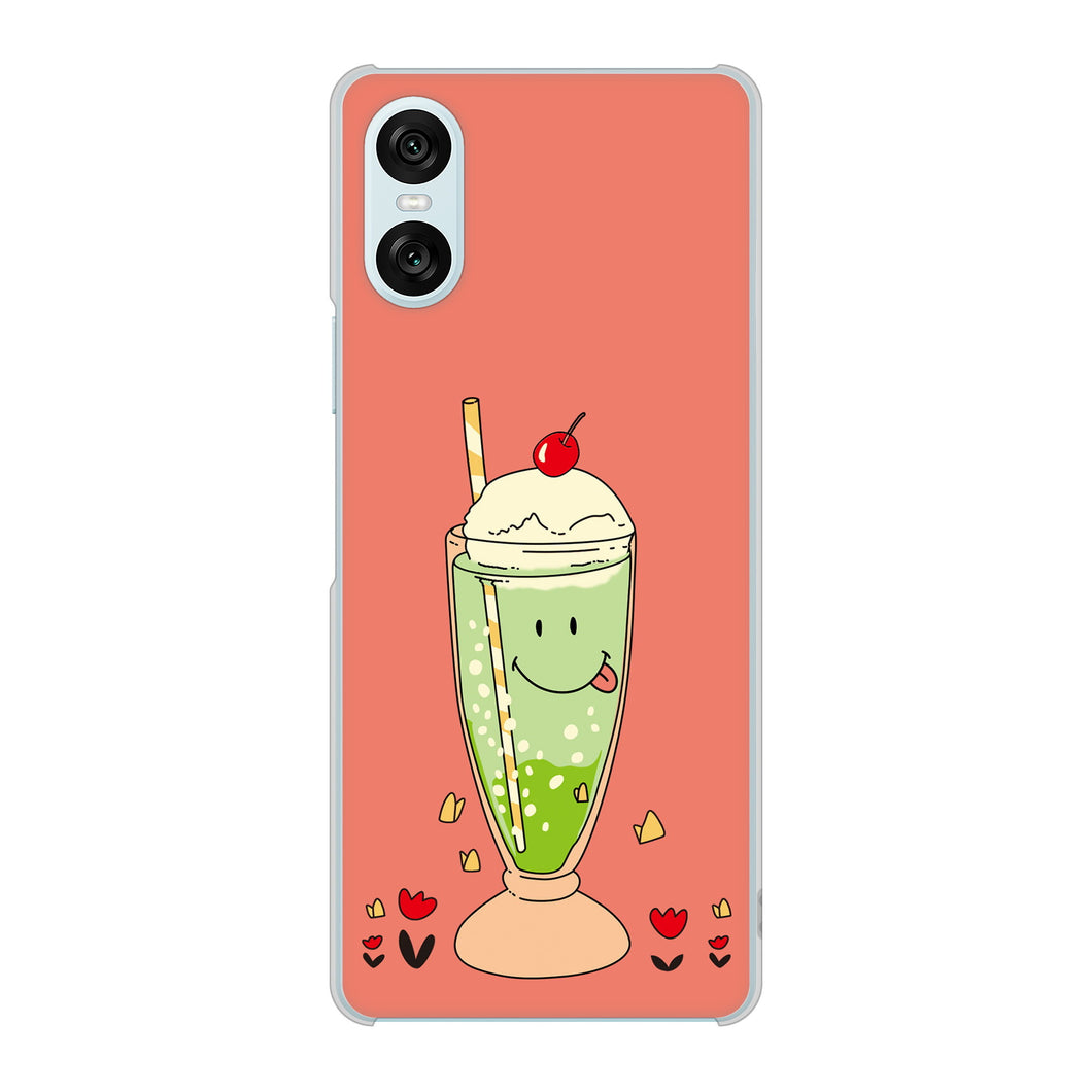 Xperia 10 VI SO-52E docomo 高画質仕上げ 背面印刷 ハードケーススイーツイラスト