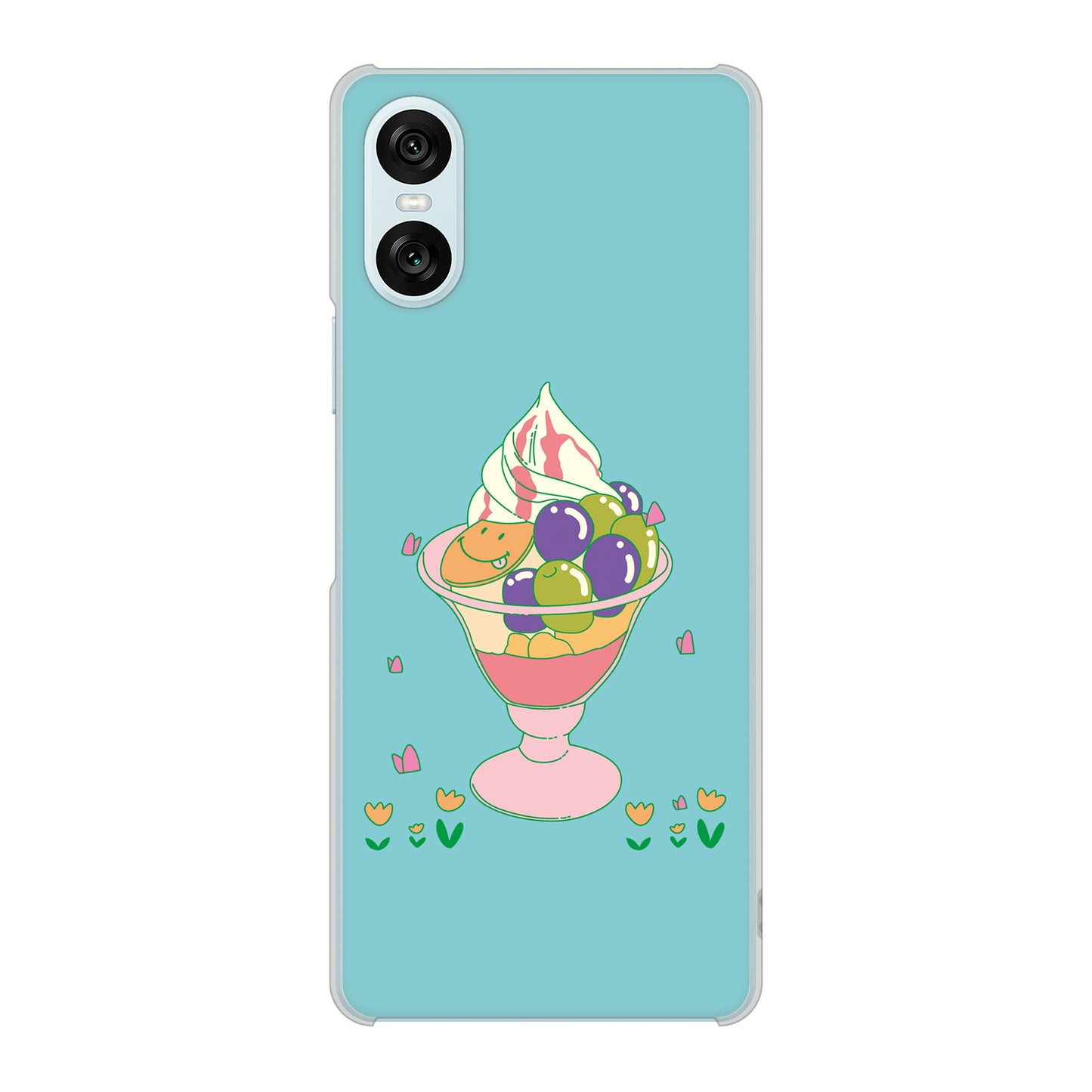 Xperia 10 VI SO-52E docomo 高画質仕上げ 背面印刷 ハードケーススイーツイラスト