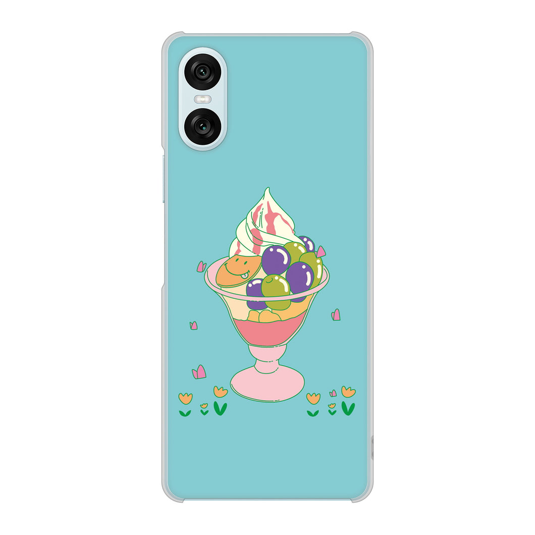 Xperia 10 VI SO-52E docomo 高画質仕上げ 背面印刷 ハードケーススイーツイラスト
