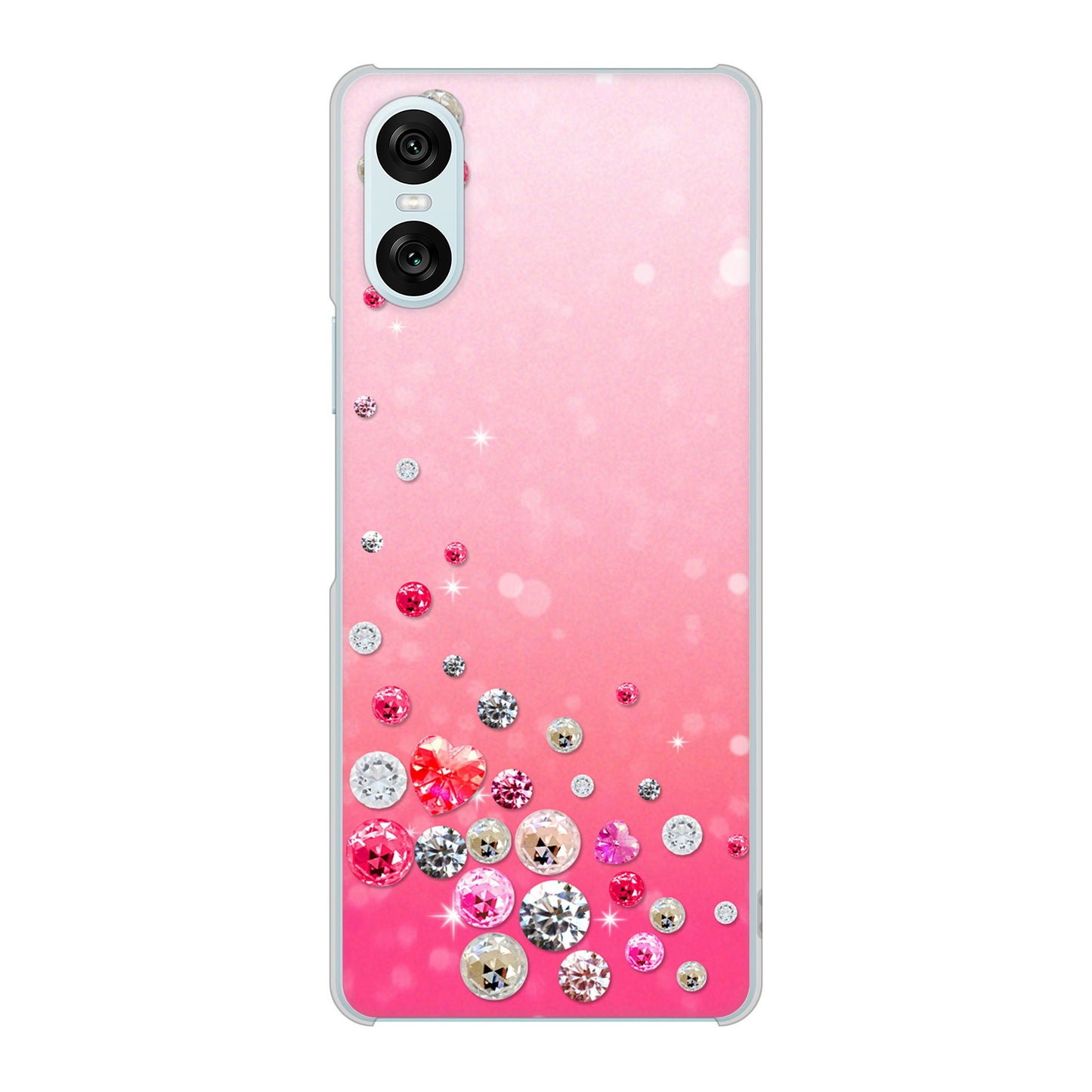 Xperia 10 VI SO-52E docomo 高画質仕上げ 背面印刷 ハードケーススワロデコ風プリント