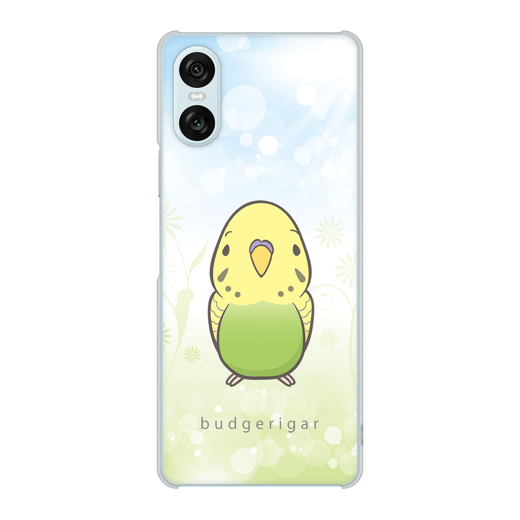 Xperia 10 VI SO-52E docomo 高画質仕上げ 背面印刷 ハードケースセキセイインコ