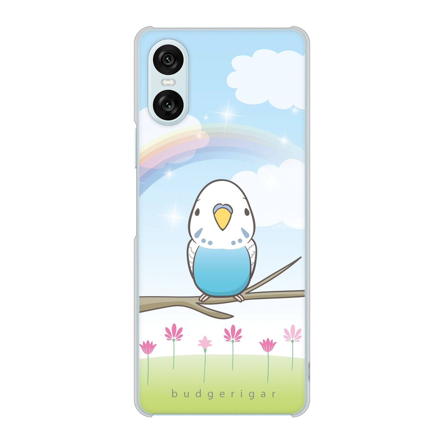 Xperia 10 VI SO-52E docomo 高画質仕上げ 背面印刷 ハードケースセキセイインコ