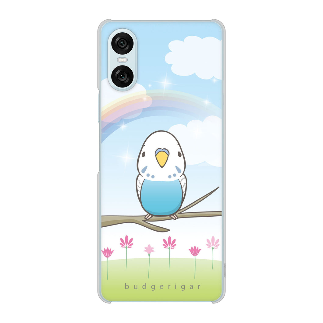 Xperia 10 VI SO-52E docomo 高画質仕上げ 背面印刷 ハードケースセキセイインコ