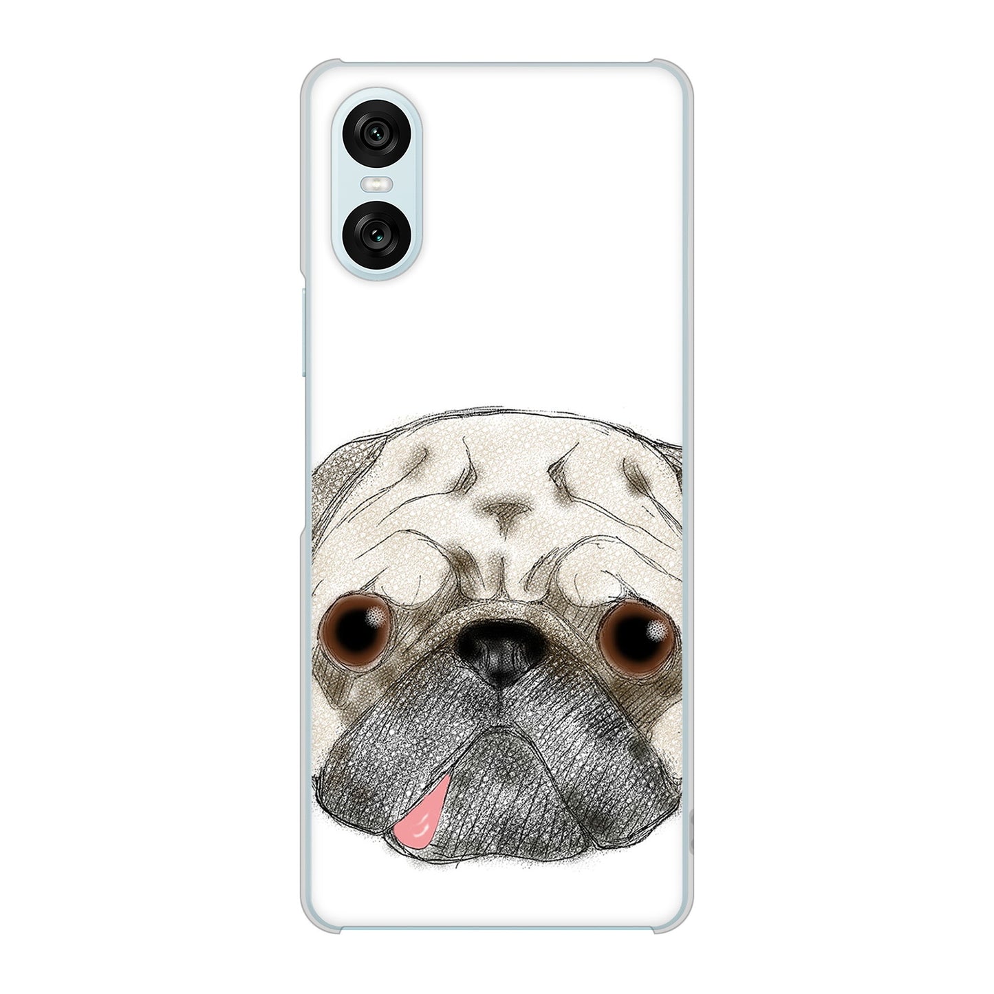 Xperia 10 VI SO-52E docomo 高画質仕上げ 背面印刷 ハードケースパグ