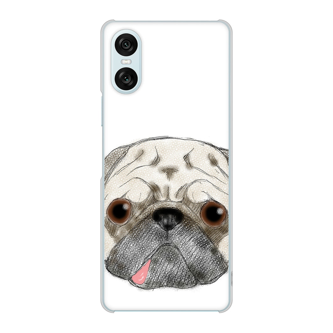 Xperia 10 VI SO-52E docomo 高画質仕上げ 背面印刷 ハードケースパグ