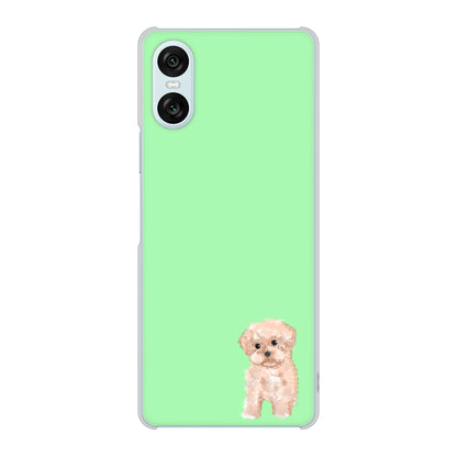 Xperia 10 VI SO-52E docomo 高画質仕上げ 背面印刷 ハードケーストイプードルアプリコット