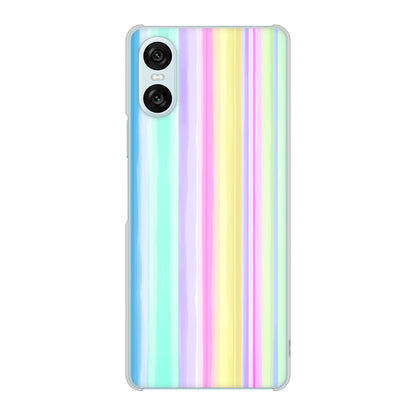 Xperia 10 VI SO-52E docomo 高画質仕上げ 背面印刷 ハードケースレインボー