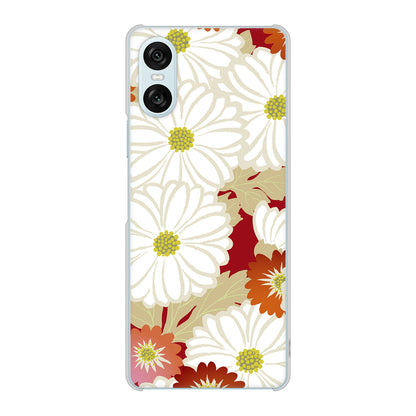 Xperia 10 VI SO-52E docomo 高画質仕上げ 背面印刷 ハードケース和花柄
