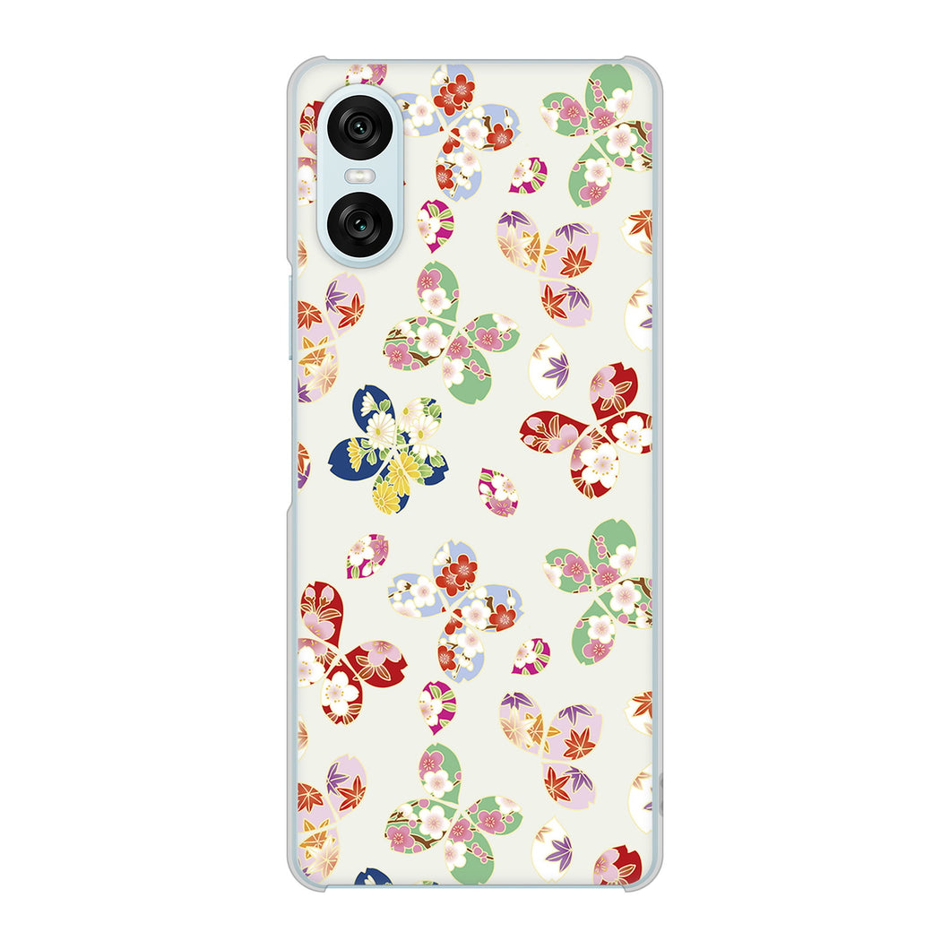 Xperia 10 VI SO-52E docomo 高画質仕上げ 背面印刷 ハードケース和花柄
