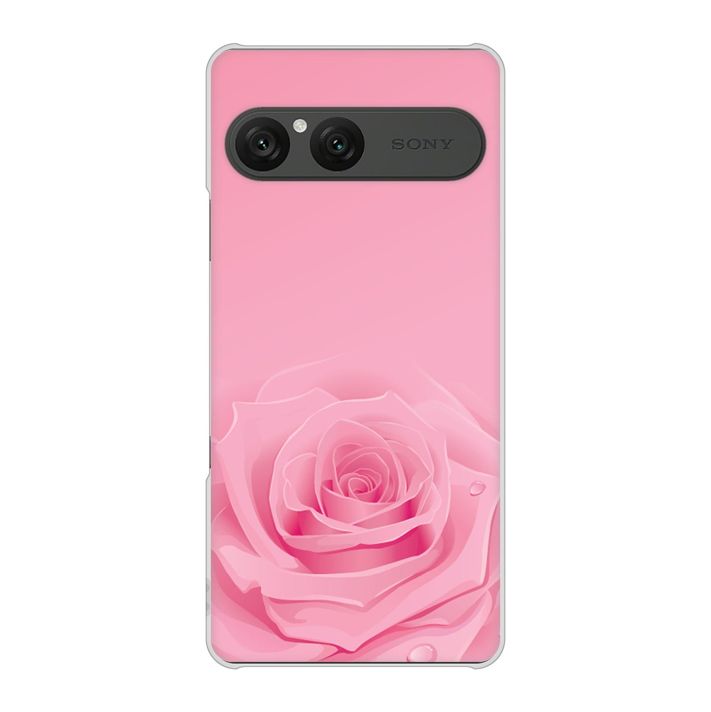 Xperia 10 VII SO-52F docomo 高画質仕上げ 背面印刷 ハードケースバラ