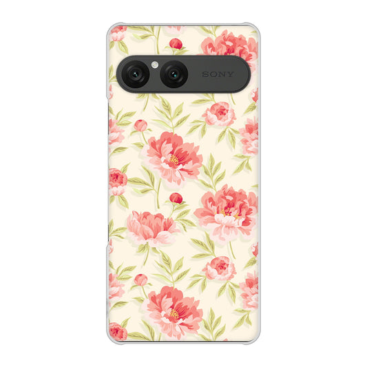 Xperia 10 VII SO-52F docomo 高画質仕上げ 背面印刷 ハードケース北欧の小花