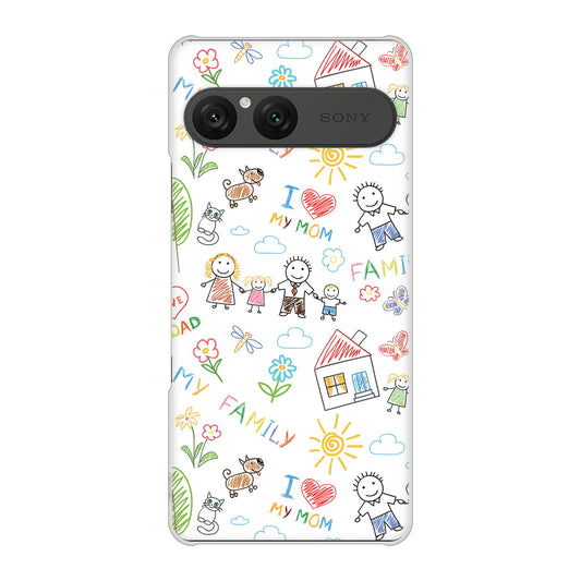 Xperia 10 VII SO-52F docomo 高画質仕上げ 背面印刷 ハードケースカップル＆ファミリー