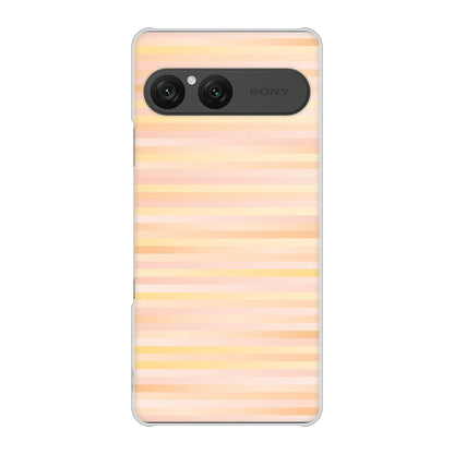 Xperia 10 VII SO-52F docomo 高画質仕上げ 背面印刷 ハードケースグラデーションボーダー