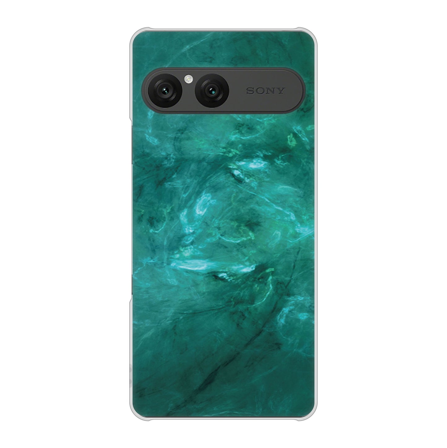 Xperia 10 VII SO-52F docomo 高画質仕上げ 背面印刷 ハードケース大理石BK