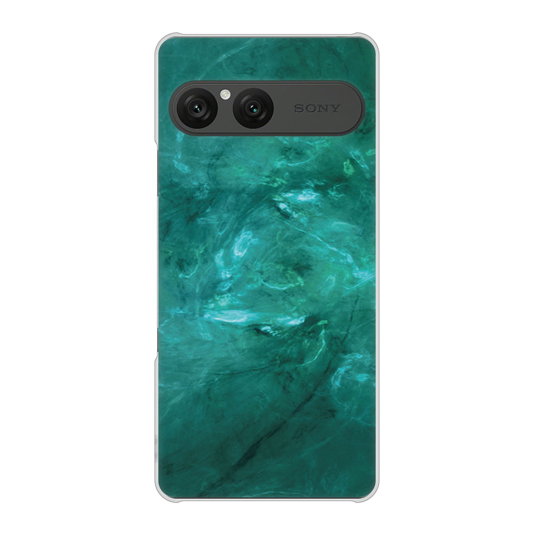 Xperia 10 VII SO-52F docomo 高画質仕上げ 背面印刷 ハードケース大理石BK