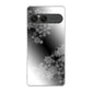 Xperia 10 VII SO-52F docomo 高画質仕上げ 背面印刷 ハードケース 【YJ340 モノトーン 雪の結晶 】