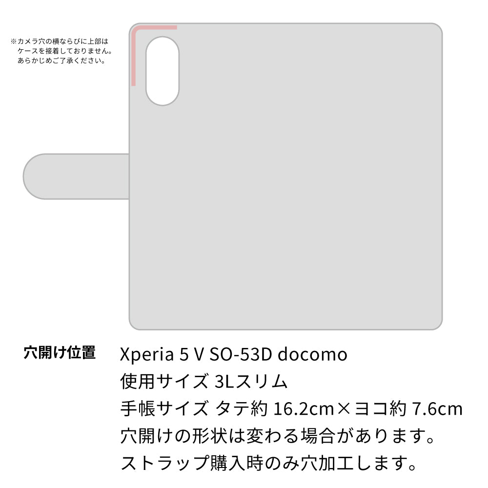Xperia 5 V SO-53D docomo ダイヤモンドパイソン（本革） 手帳型ケース