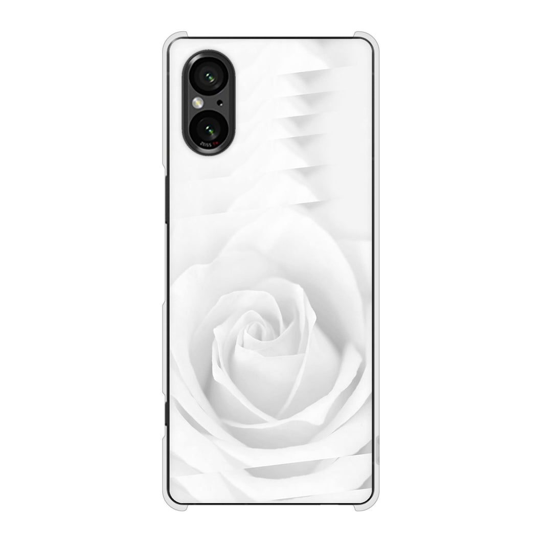 Xperia 5 V SO-53D docomo 高画質仕上げ 背面印刷 ハードケースバラ