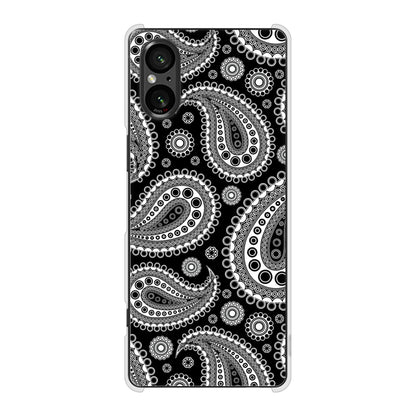 Xperia 5 V SO-53D docomo 高画質仕上げ 背面印刷 ハードケースペイズリー