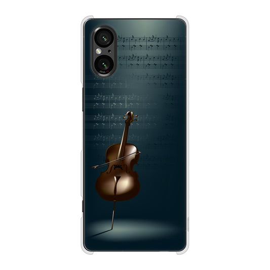 Xperia 5 V SO-53D docomo 高画質仕上げ 背面印刷 ハードケース 【441 楽譜】