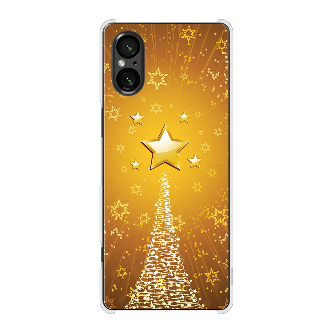 Xperia 5 V SO-53D docomo 高画質仕上げ 背面印刷 ハードケースクリスマス