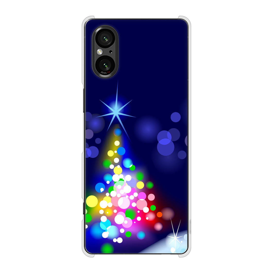 Xperia 5 V SO-53D docomo 高画質仕上げ 背面印刷 ハードケースクリスマス