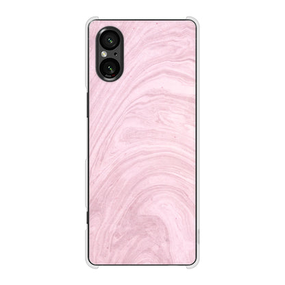 Xperia 5 V SO-53D docomo 大理石BK ハードケース 背面印刷