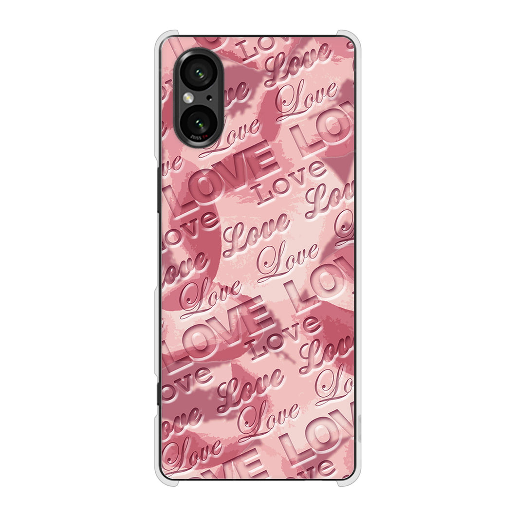Xperia 5 V SO-53D docomo 高画質仕上げ 背面印刷 ハードケースフラワーヴェルニ
