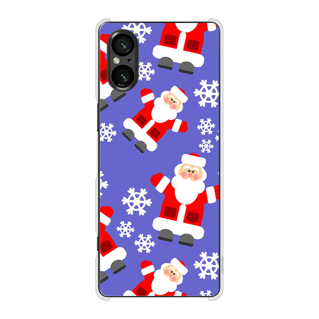 Xperia 5 V SO-53D docomo 高画質仕上げ 背面印刷 ハードケースクリスマス