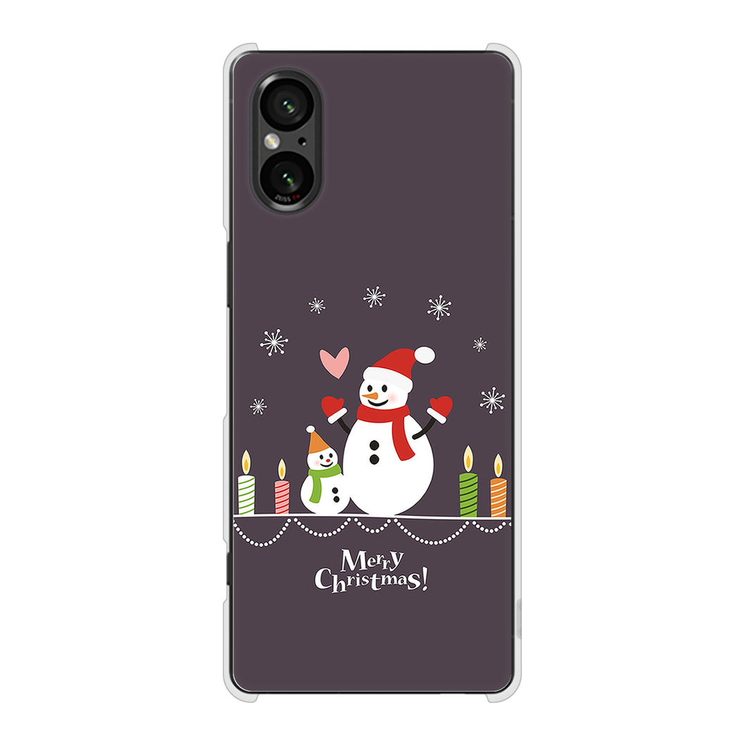 Xperia 5 V SO-53D docomo 高画質仕上げ 背面印刷 ハードケースクリスマス