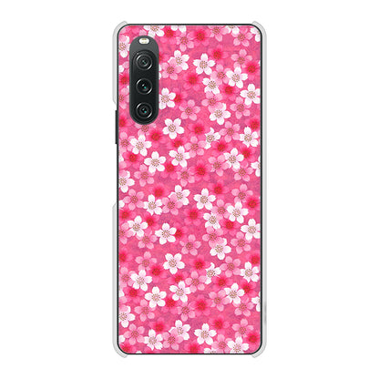 Xperia 10 V SOG11 au 高画質仕上げ 背面印刷 ハードケースリバティプリント