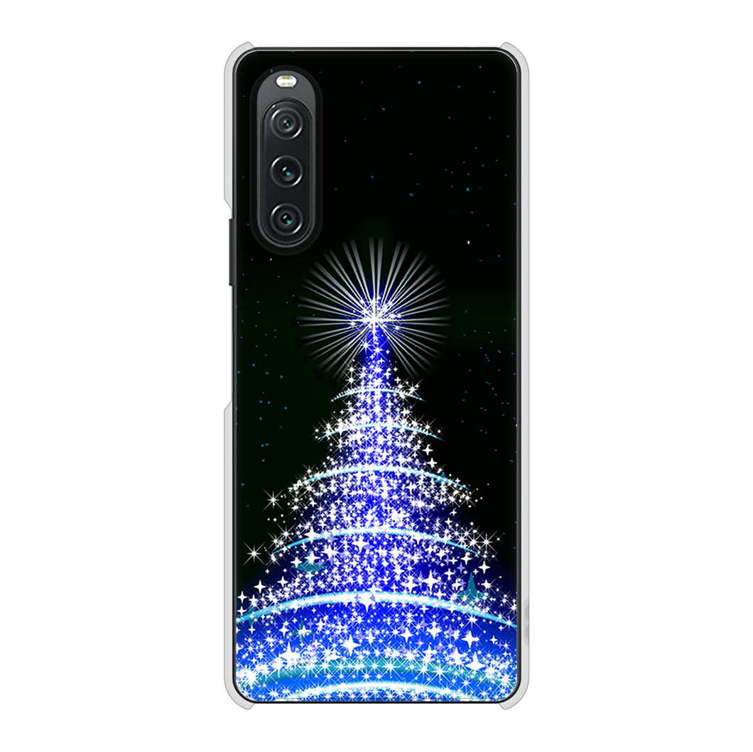 Xperia 10 V SOG11 au 高画質仕上げ 背面印刷 ハードケースクリスマス