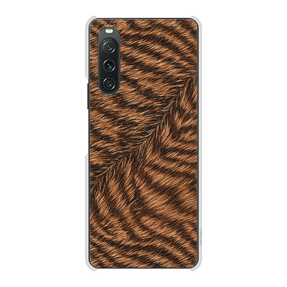Xperia 10 V SOG11 au 高画質仕上げ 背面印刷 ハードケースアニマル柄