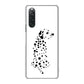 Xperia 10 V SOG11 au 高画質仕上げ 背面印刷 ハードケース 【1038 振り向くダルメシアン（WH）】
