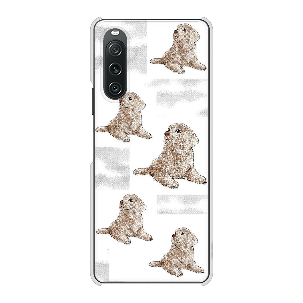 Xperia 10 V SOG11 au 高画質仕上げ 背面印刷 ハードケースラブラドールレトリバー