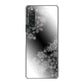 Xperia 10 V SOG11 au 高画質仕上げ 背面印刷 ハードケース 【YJ340 モノトーン 雪の結晶 】