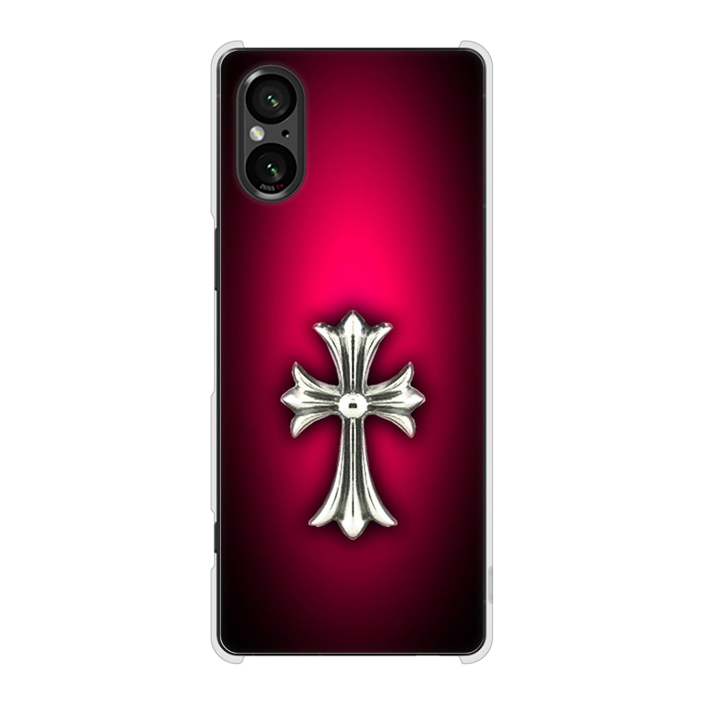 Xperia 5 V SOG12 au 高画質仕上げ 背面印刷 ハードケースクロス