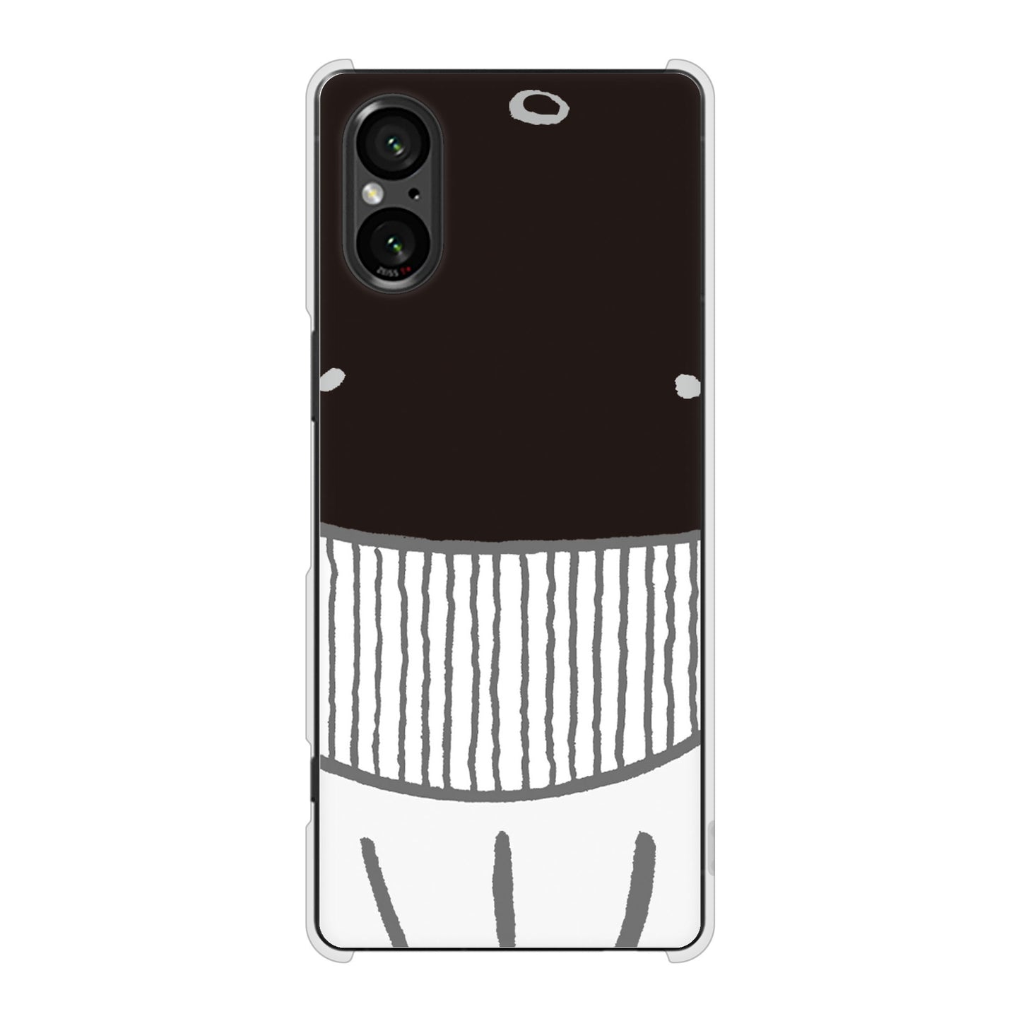 Xperia 5 V SOG12 au 高画質仕上げ 背面印刷 ハードケースドアップアニマル