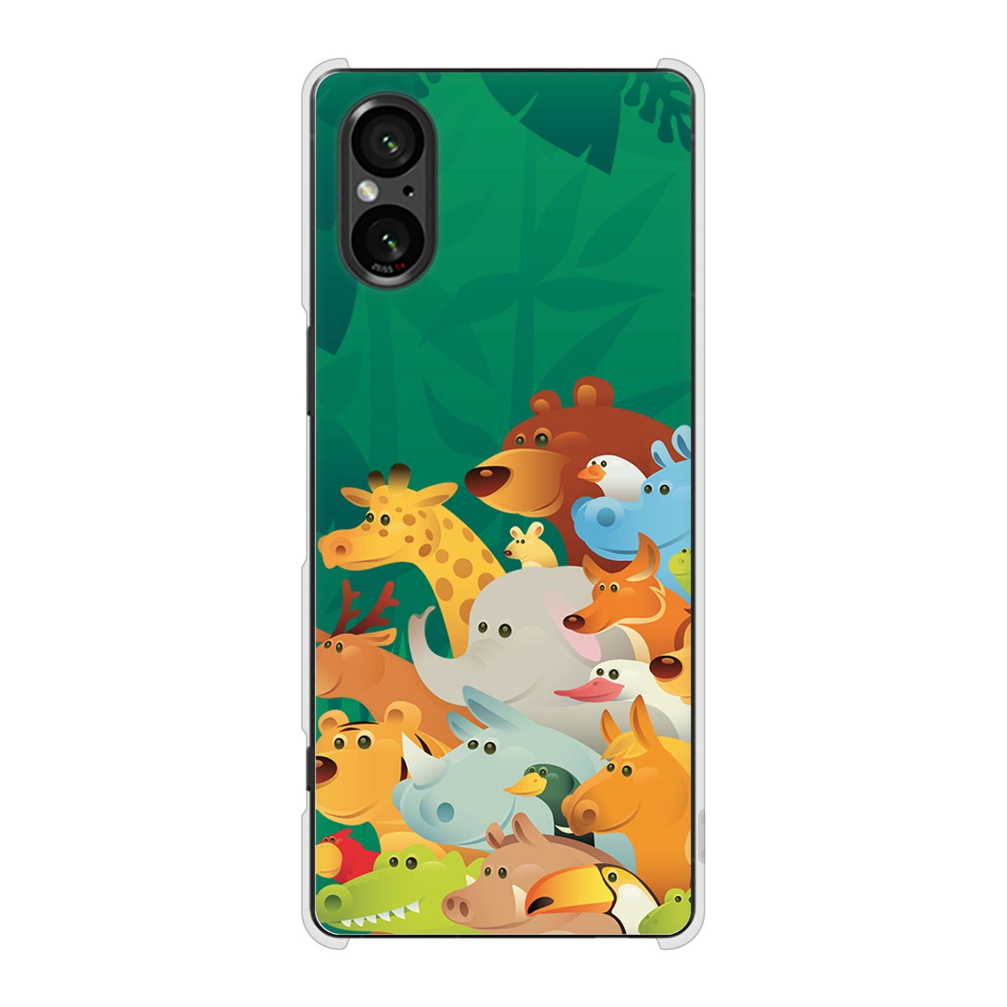 Xperia 5 V SOG12 au 高画質仕上げ 背面印刷 ハードケース 【370 全員集合】