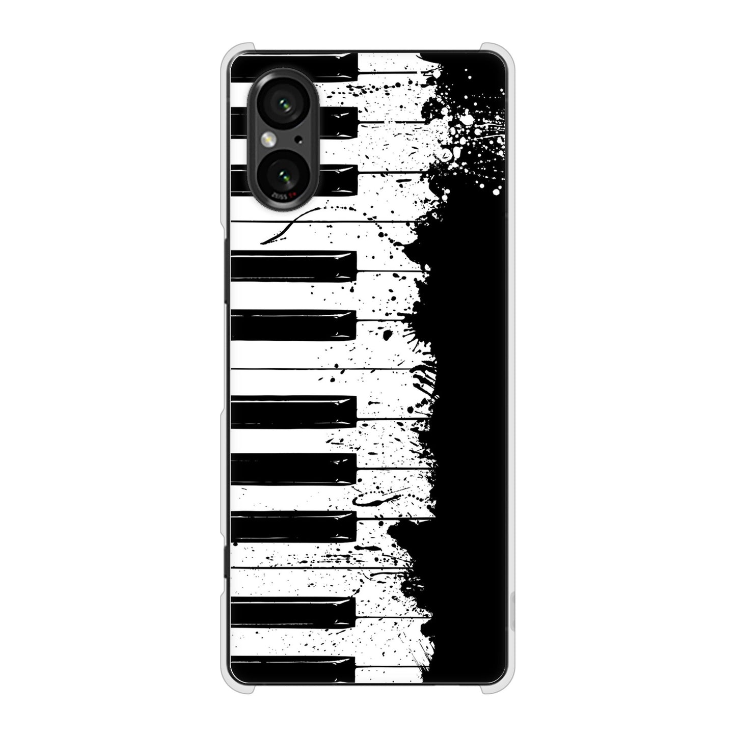 Xperia 5 V SOG12 au 高画質仕上げ 背面印刷 ハードケースピアノ