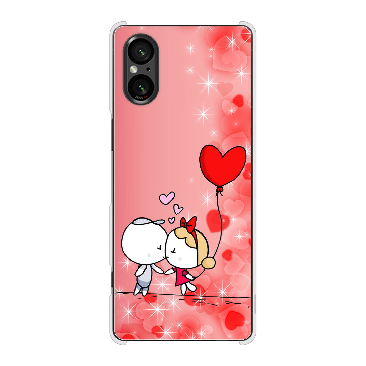 Xperia 5 V SOG12 au 高画質仕上げ 背面印刷 ハードケースカップル