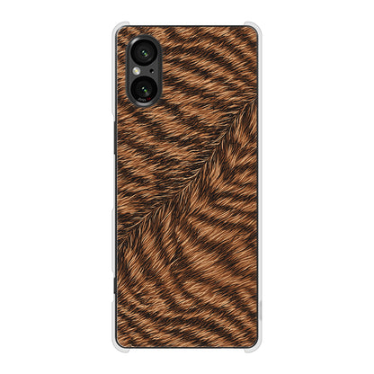 Xperia 5 V SOG12 au 高画質仕上げ 背面印刷 ハードケースアニマル柄