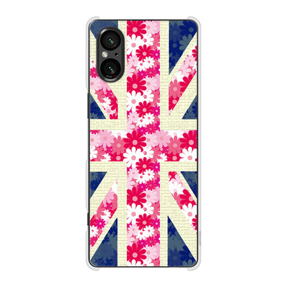 Xperia 5 V SOG12 au 高画質仕上げ 背面印刷 ハードケースユニオンジャック