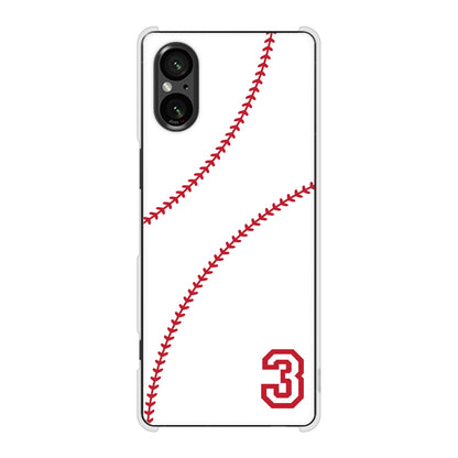 Xperia 5 V SOG12 au 高画質仕上げ 背面印刷 ハードケースbaseball